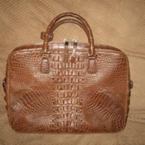 ❤️NEW Handmade Genuine CROCODILE Leather Laptop Briefcase Business Vietnam $750 - Picture 5 of 11